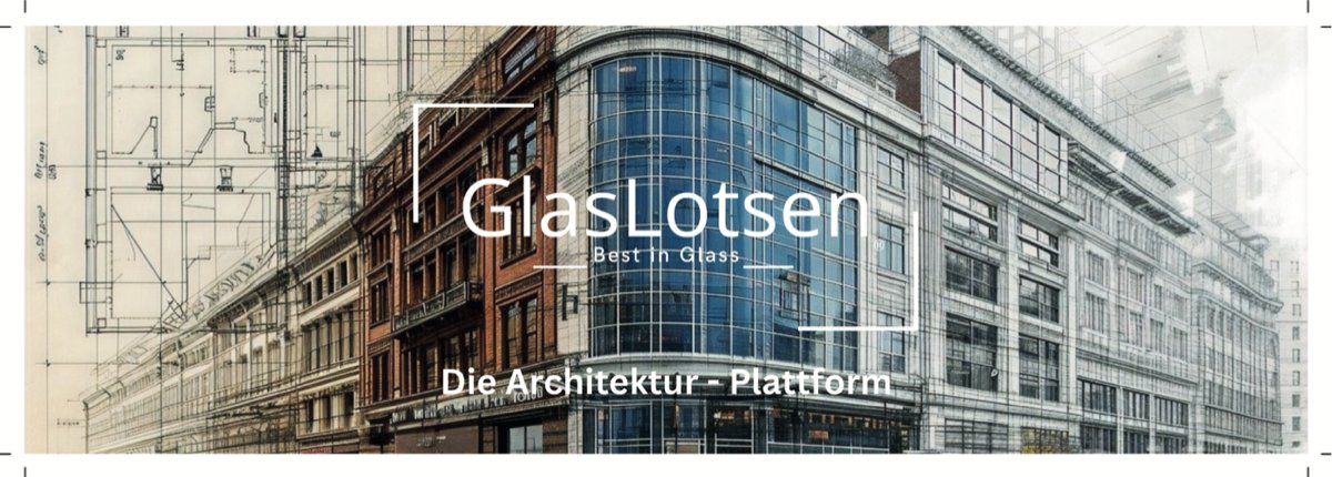 GlasLotsen Postkarte — Brand-Material für Architekten-Versand